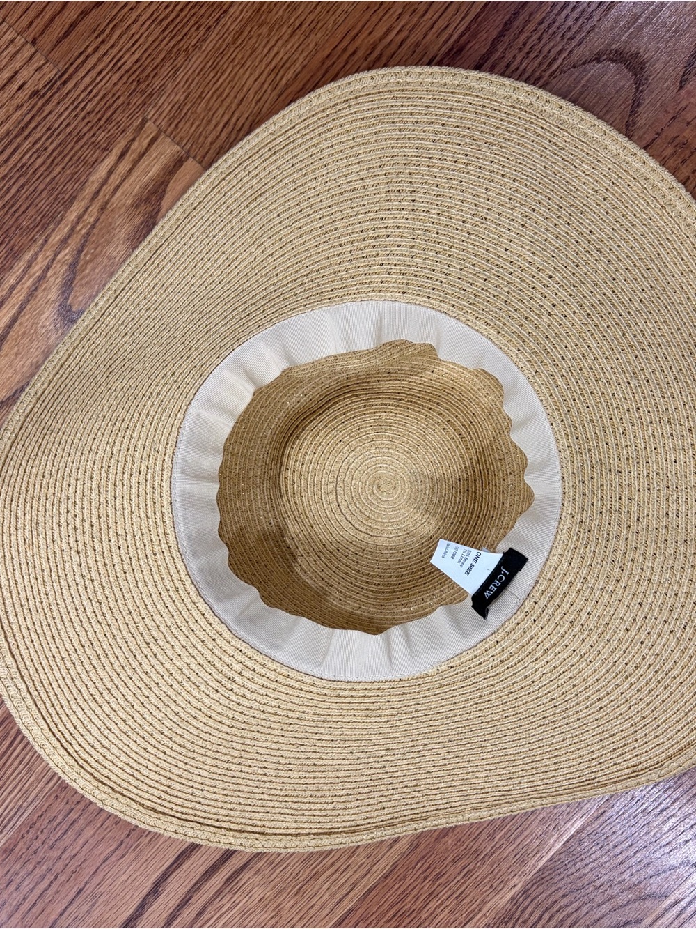 J. Crew Wide-Brim Straw Sun Hat - Picture 4 of 8